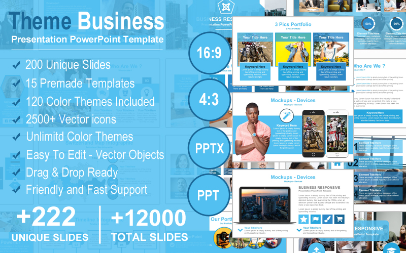 Theme Business Presentation PowerPoint template