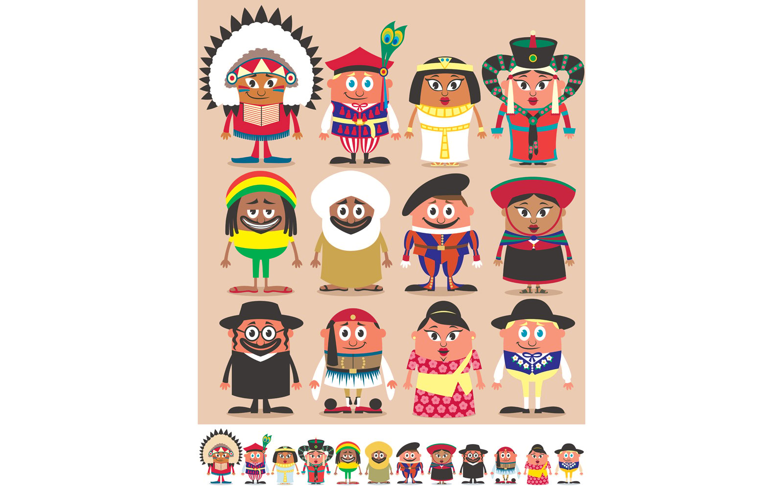 Nationalities Part 3 - Illustration