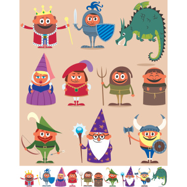 Middle Ages Illustrations Templates 126494