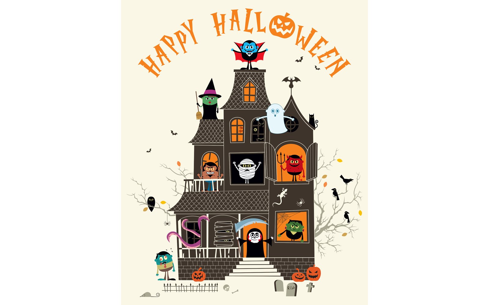 Haunted House - Illustration