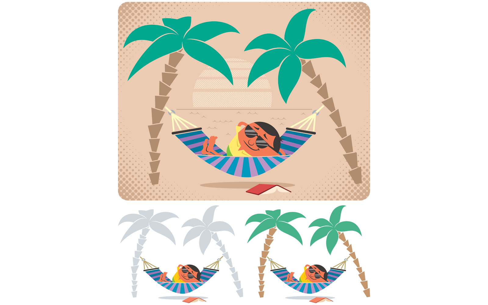 Hammock Relaxation - Illustration