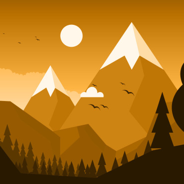 Mountain Forest Illustrations Templates 126548