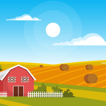 Wheat Field Illustrations Templates 126602