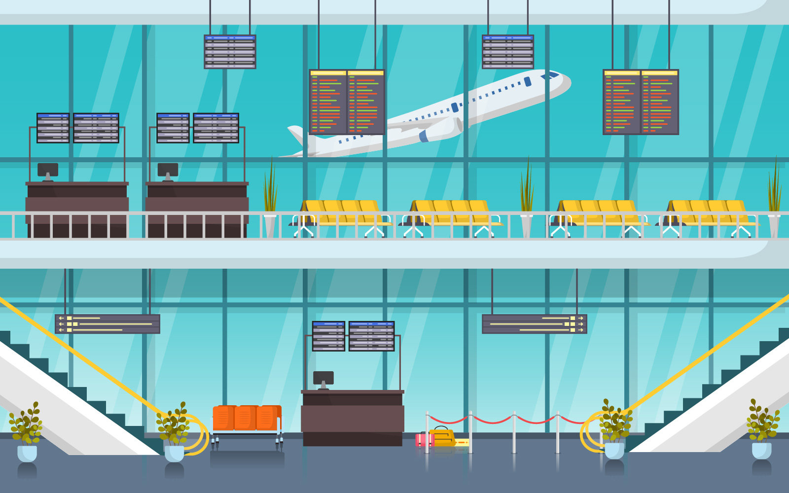 Airport Hall Gateway - Illustration