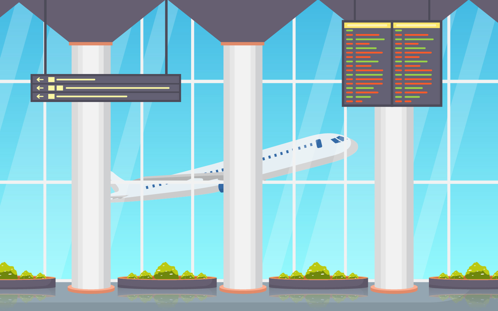 Arrival Departure Gate - Illustration