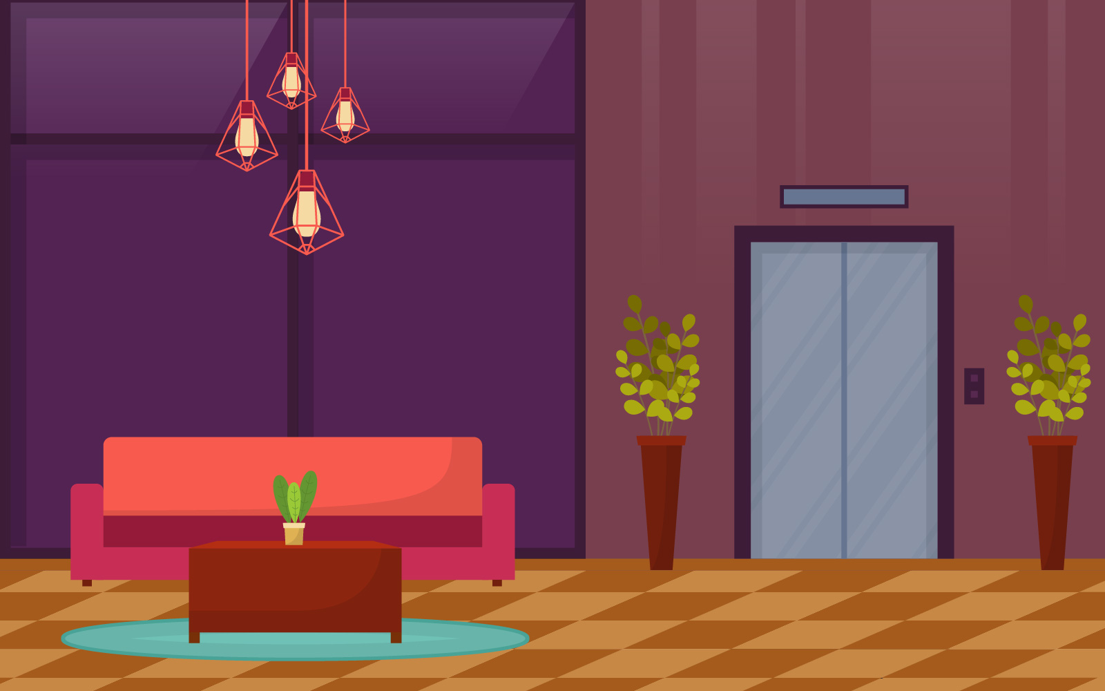 Interior Hotel Design - Illustration