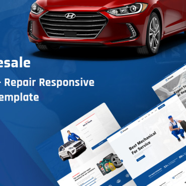 Automobile Brake Responsive Website Templates 136131