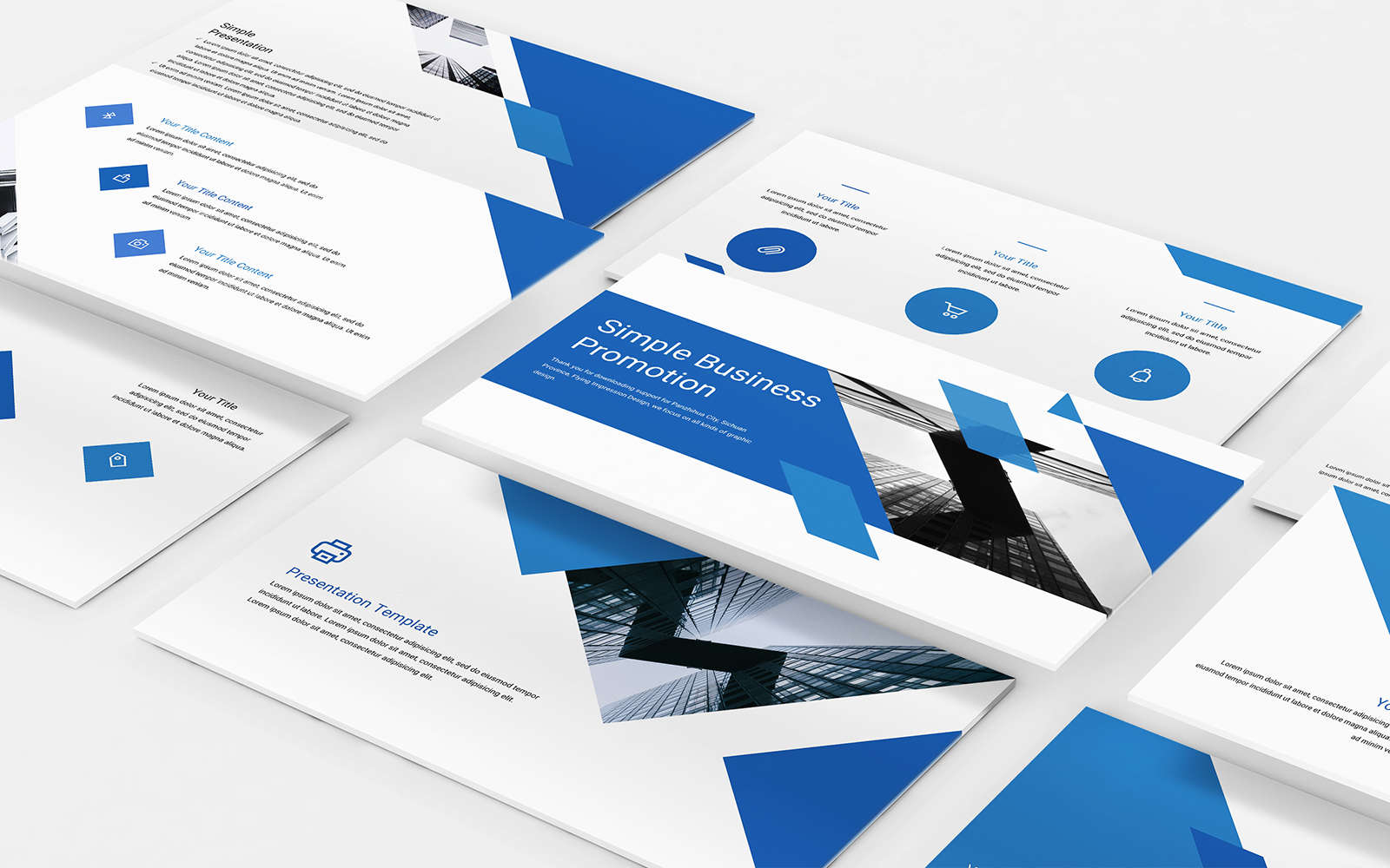 Simple Business Promotion PowerPoint template