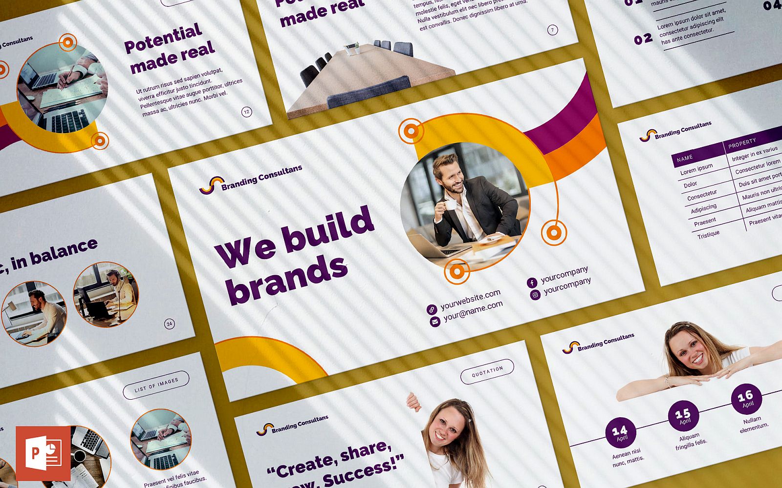 Branding Consultant Presentation PowerPoint template