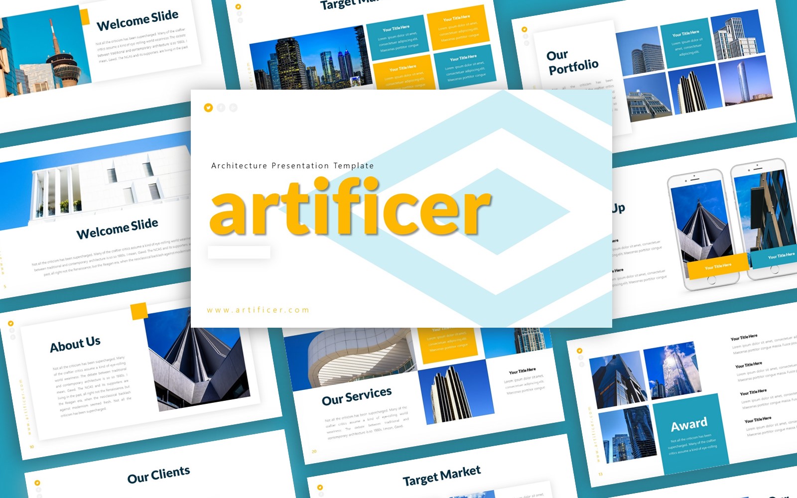 Artificer Architecture Presentation PowerPoint template