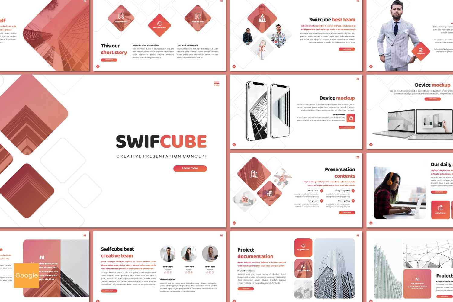 Swiftcube Google Slides