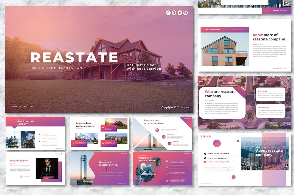 Reastate - Real Estate Template Google Slides