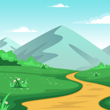 Mountain Green Illustrations Templates 137762