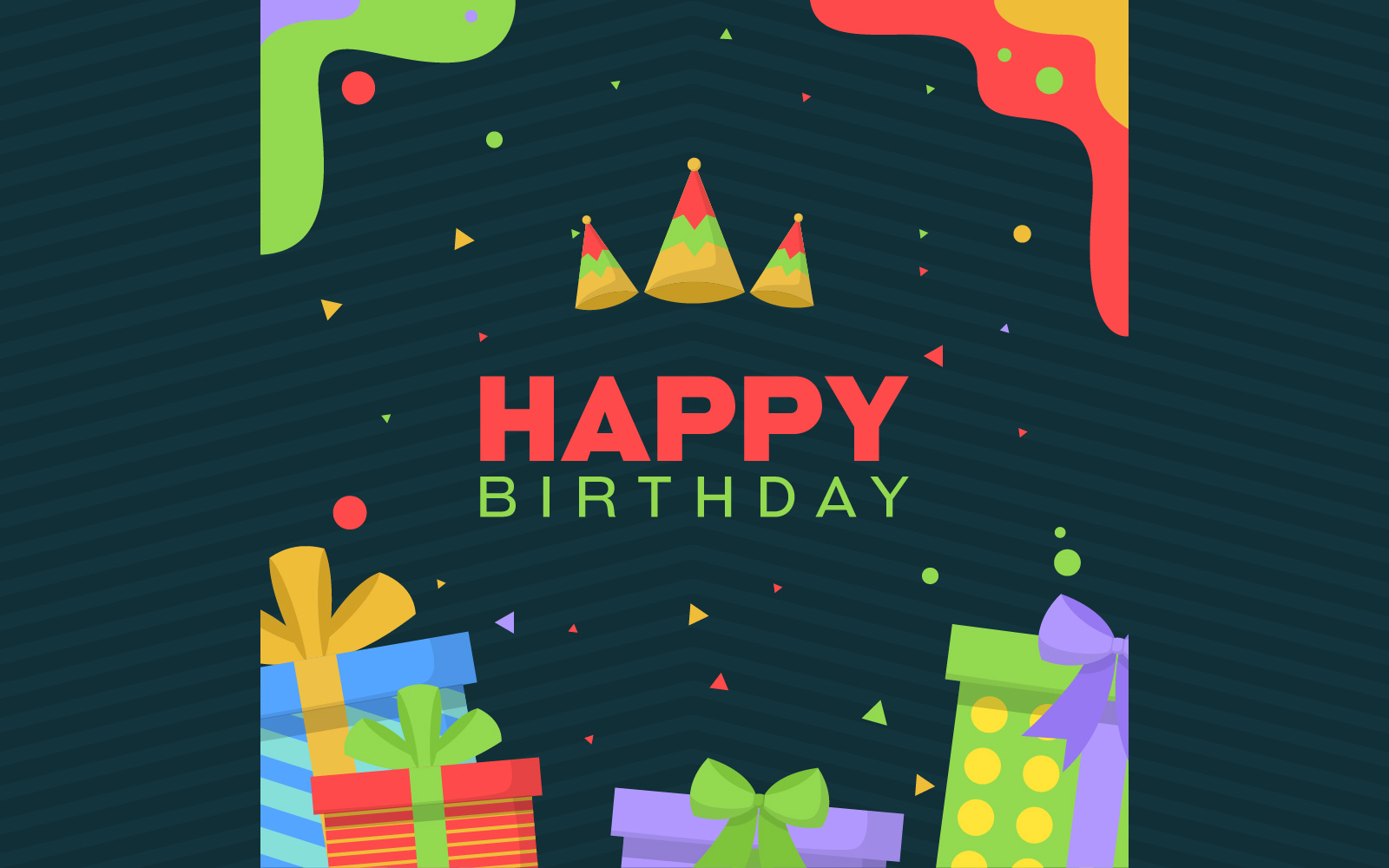 Simple Birthday Card Background