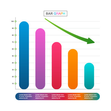 Decreased Graph Infographic Elements 137851