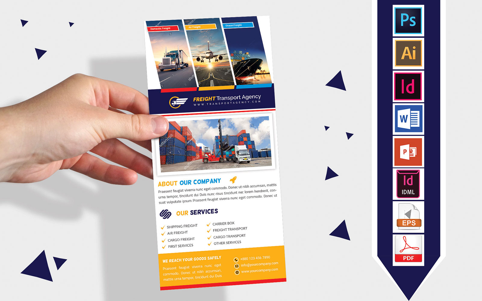Rack Card | Freight Transport Agency DL Flyer Vol-01