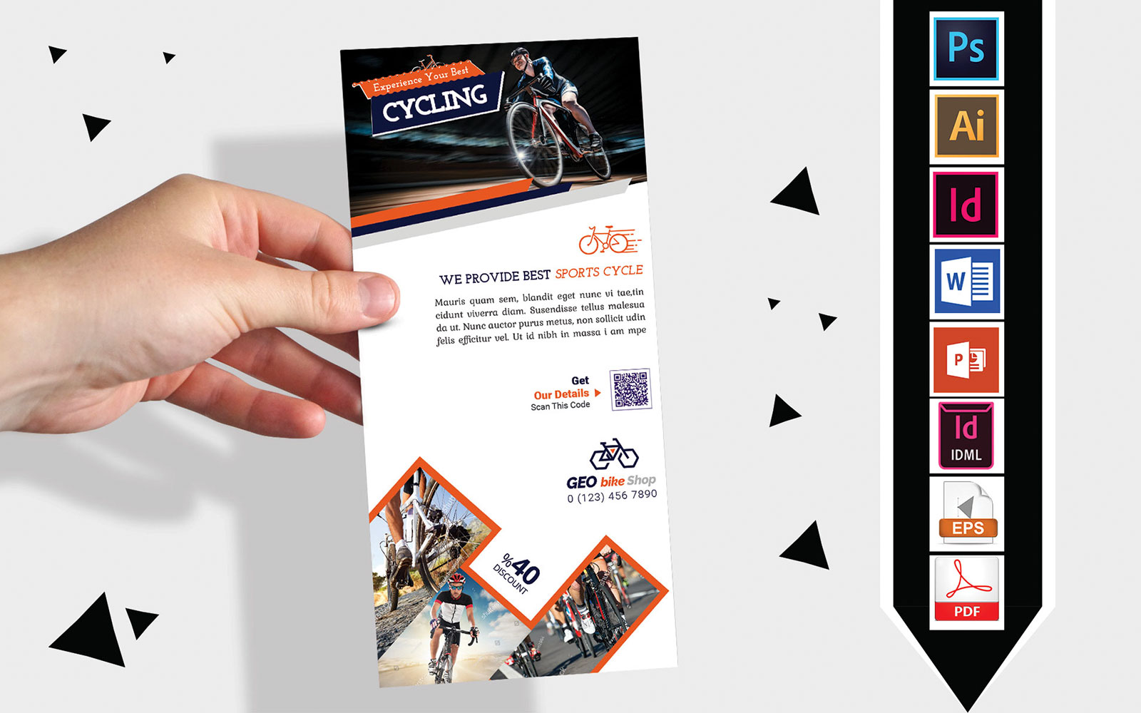 Rack Card | Cycle Shop DL Flyer Vol-01 - Corporate Identity Template