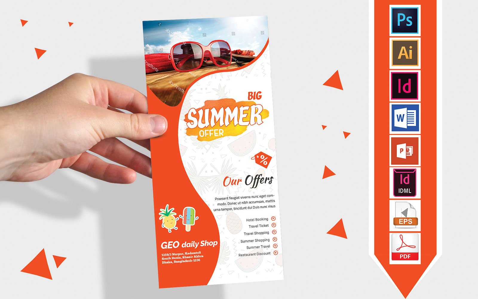 Rack Card | Summer Sale DL Flyer Vol-03 - Corporate Identity Template