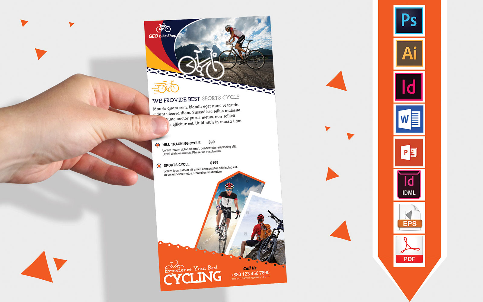 Rack Card | Cycle Shop DL Flyer Vol-02 - Corporate Identity Template