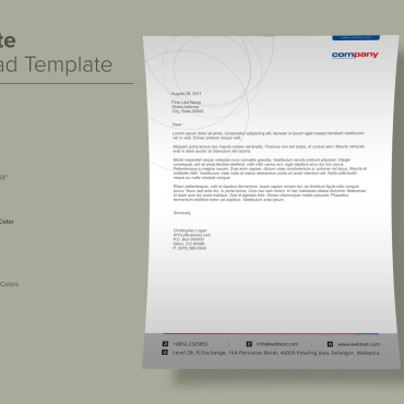 Letterhead Clean Corporate Identity 137877