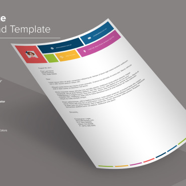 Letterhead Clean Corporate Identity 137886