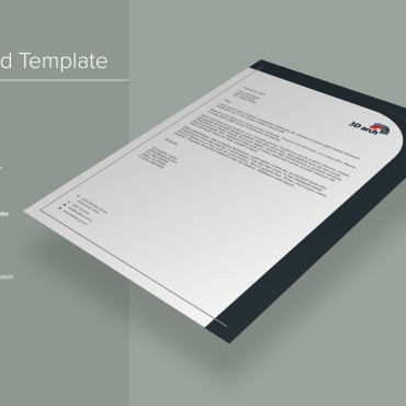 Letterhead Clean Corporate Identity 137890