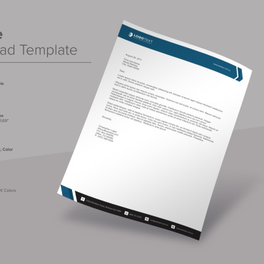 Letterhead Clean Corporate Identity 137891