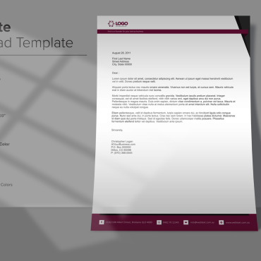 Letterhead Clean Corporate Identity 137892