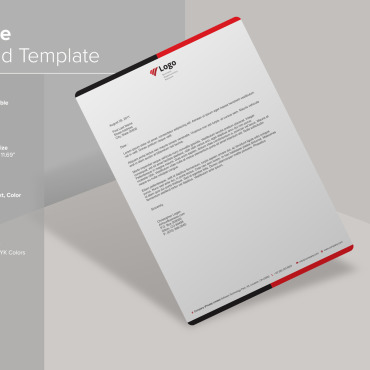 Letterhead Clean Corporate Identity 137893