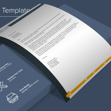 Letterhead Clean Corporate Identity 137920