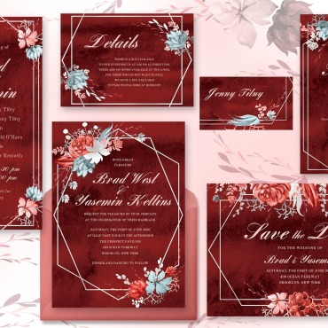 Feminine Invitation Corporate Identity 137962