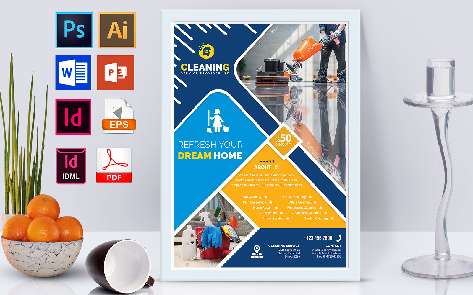 Poster | Cleaning Service Vol-03 - Corporate Identity Template