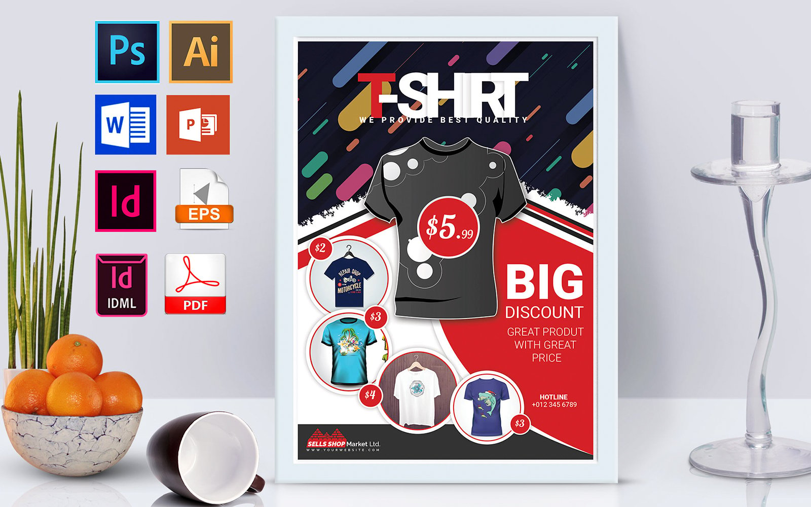 Poster | T Shirt Shop Vol-01 - Corporate Identity Template