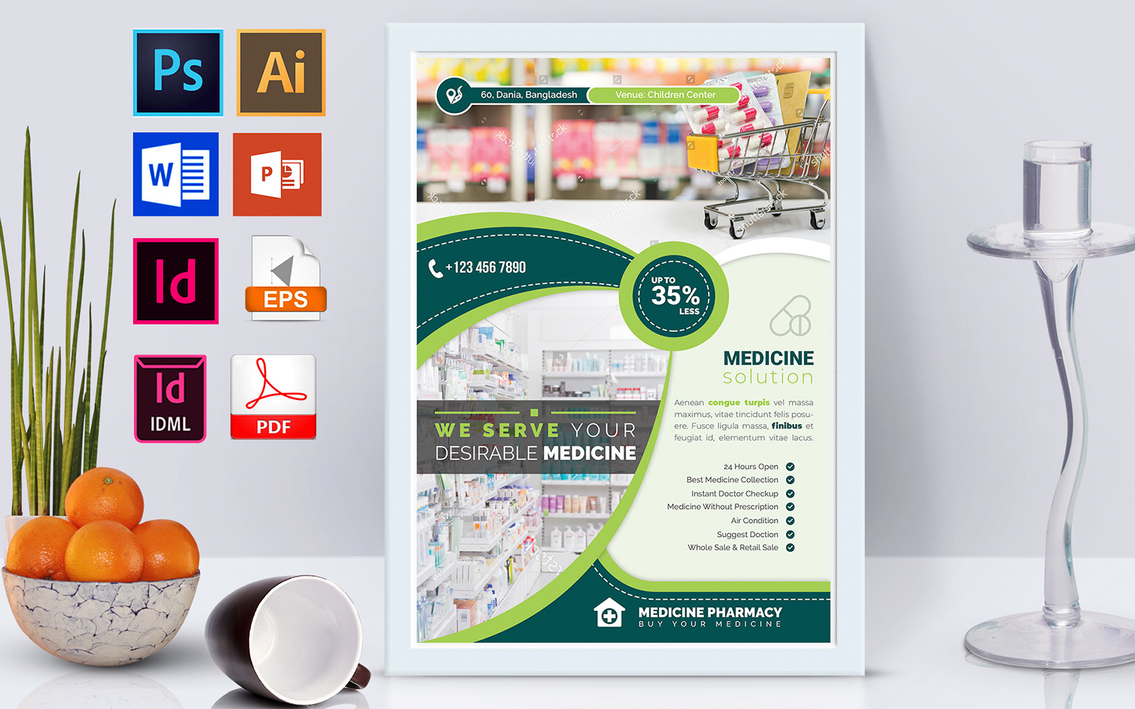 Poster | Pharmacy Shop Vol-01 - Corporate Identity Template