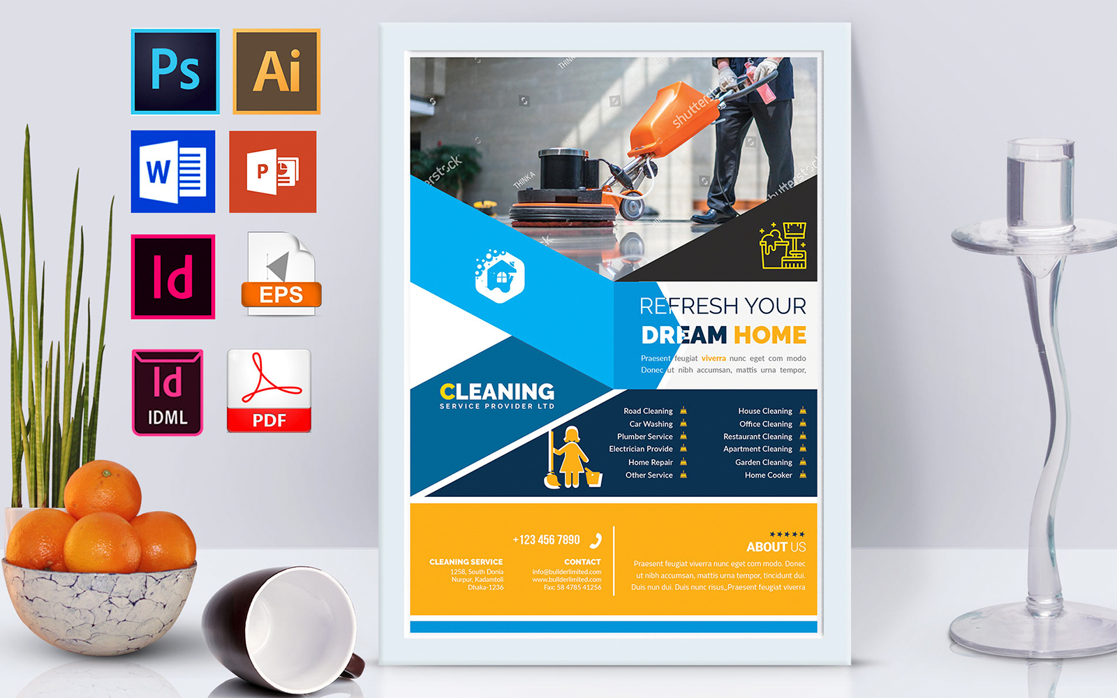 Poster | Cleaning Service Vol-02 - Corporate Identity Template