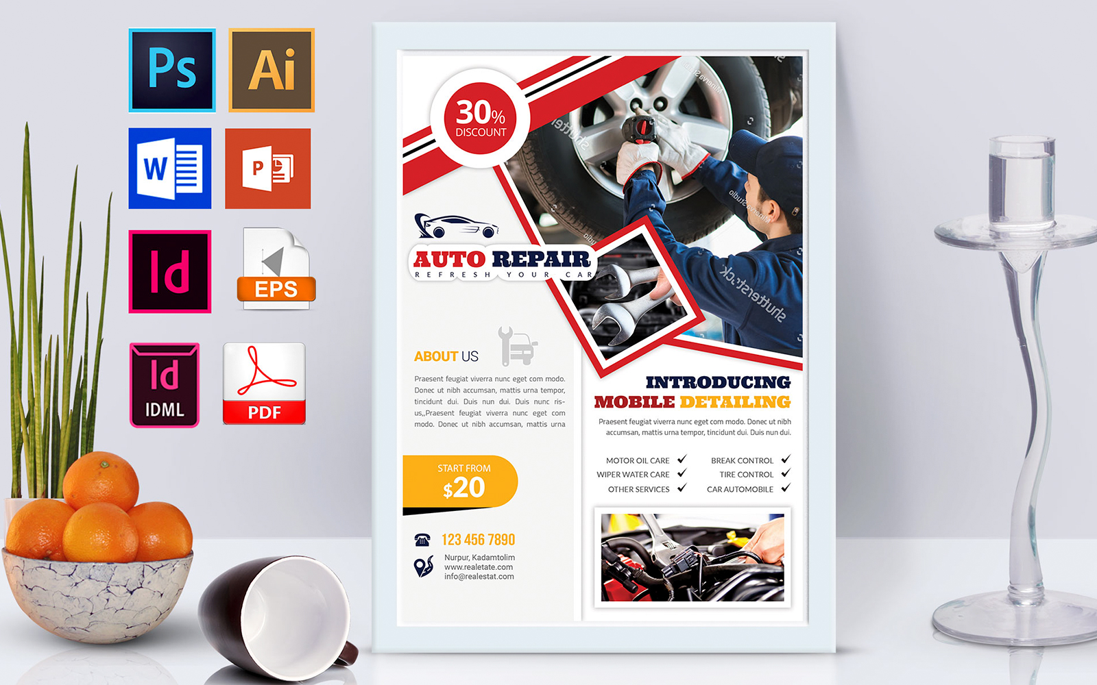 Poster | Car & Auto Repair Vol-01 - Corporate Identity Template
