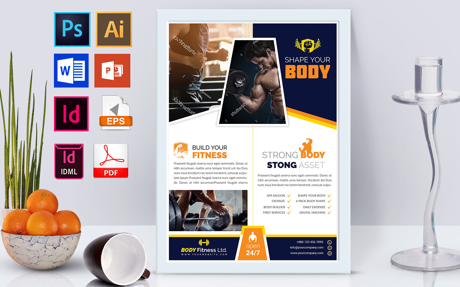Poster | Gym & Fitness Vol-02 - Corporate Identity Template