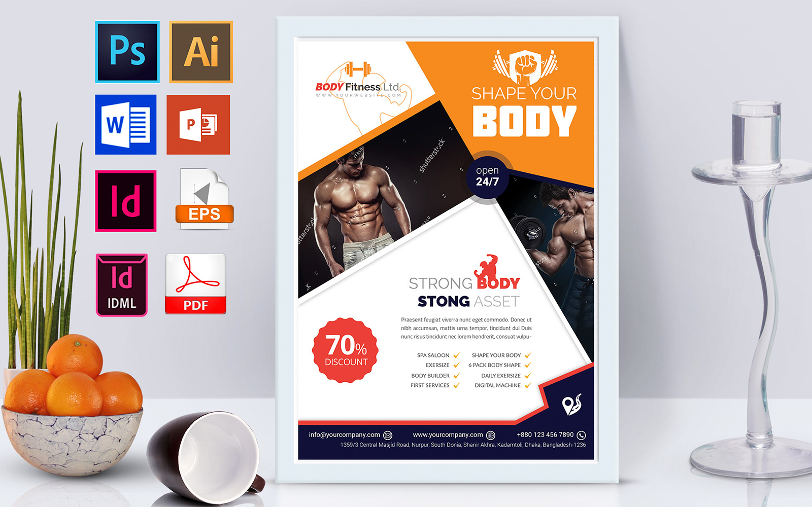 Poster | Gym & Fitness Vol-01 - Corporate Identity Template