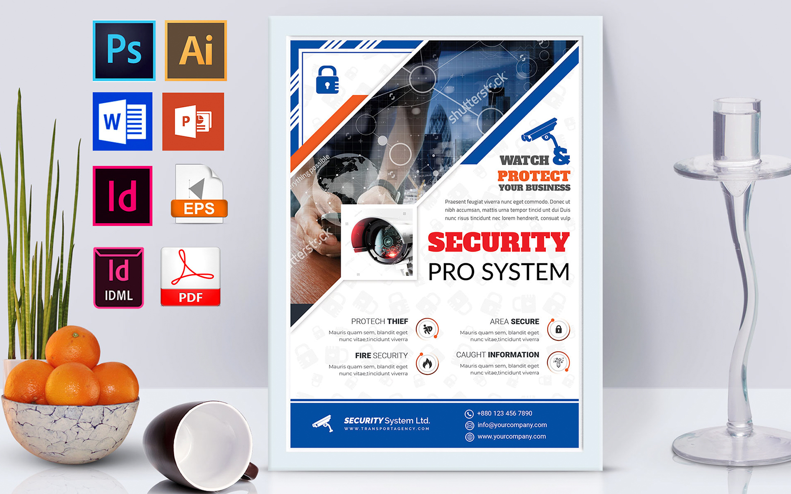 Poster | Security System Vol-01 - Corporate Identity Template