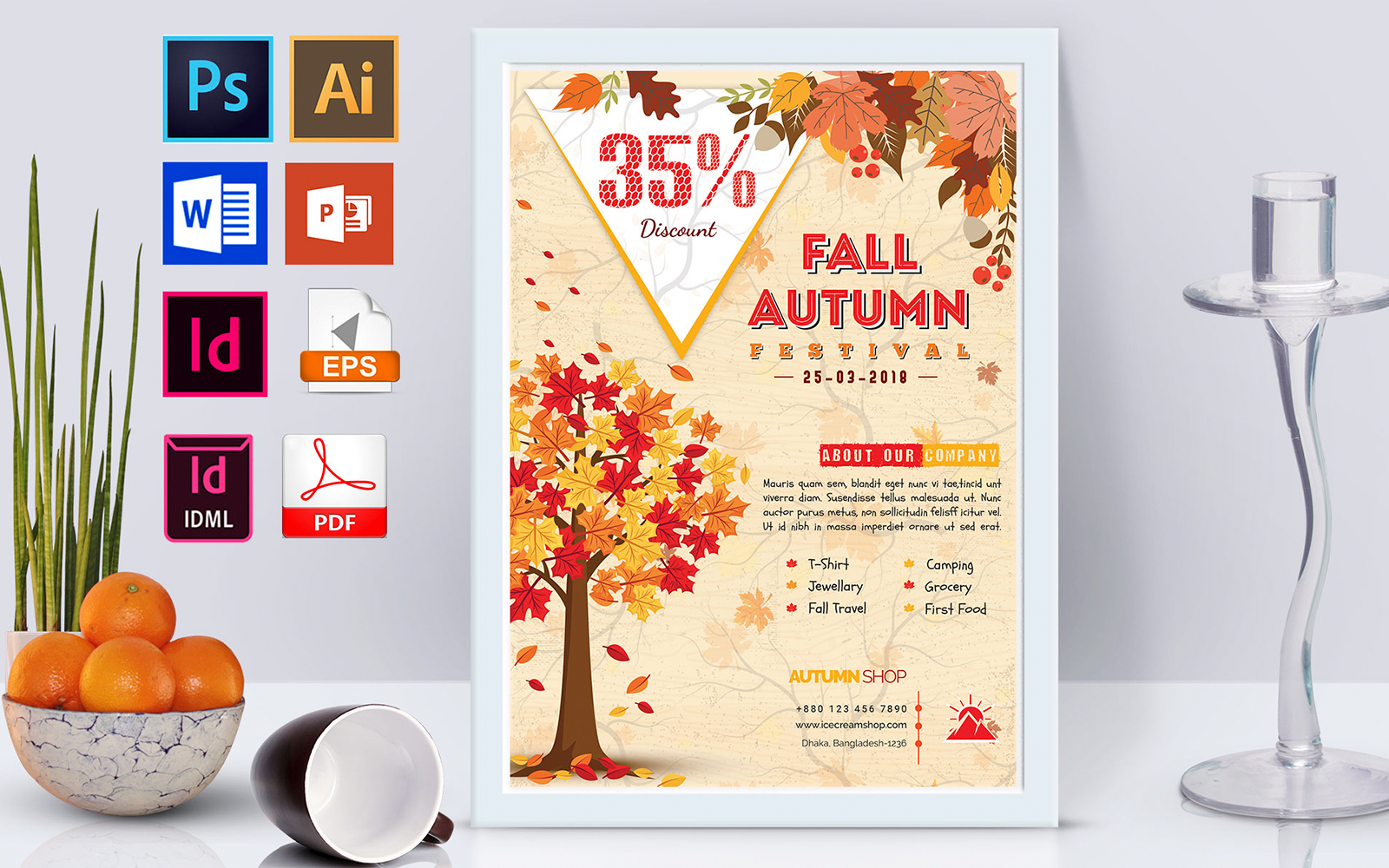 Poster | Autumn Fall Sale Vol-03 - Corporate Identity Template