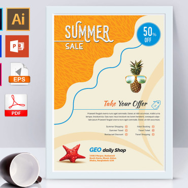 Poster Summer Corporate Identity 138711