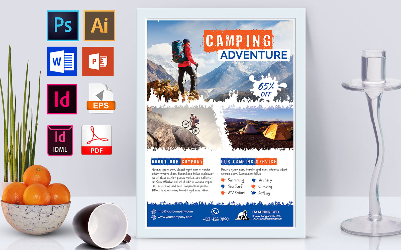 Poster | Camping Adventure Vol-02 - Corporate Identity Template