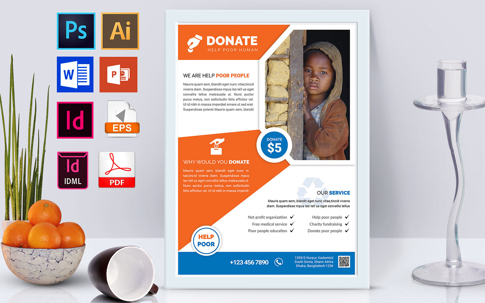 Poster | Charity Donation Vol-01 - Corporate Identity Template