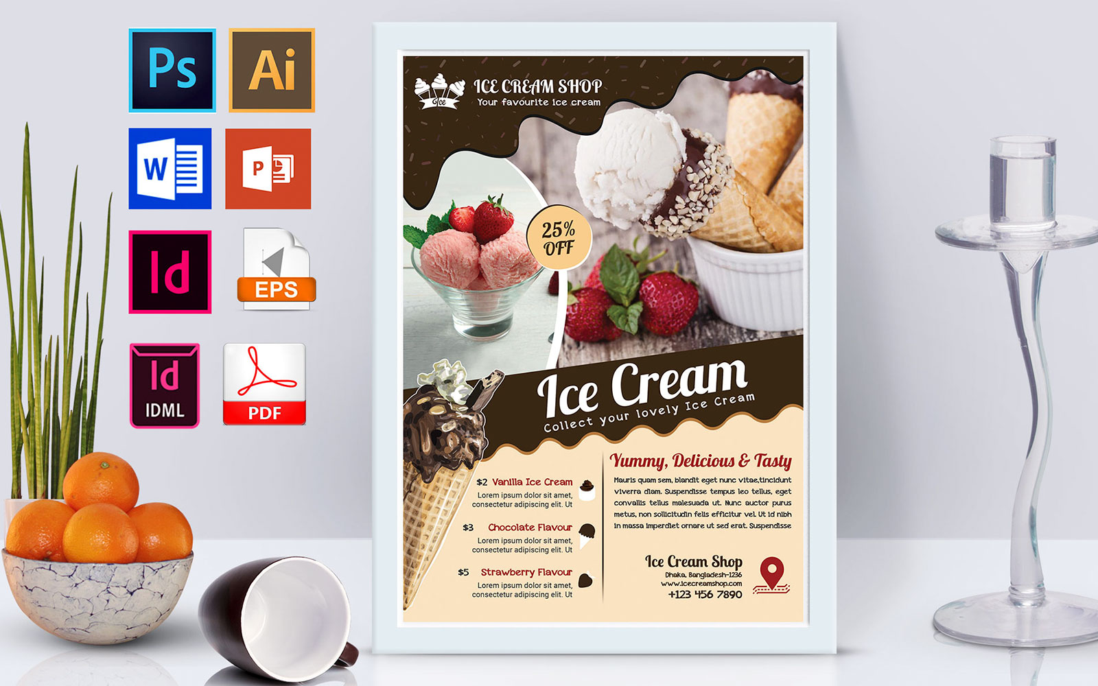 Poster | Ice Cream Shop Vol-03 - Corporate Identity Template