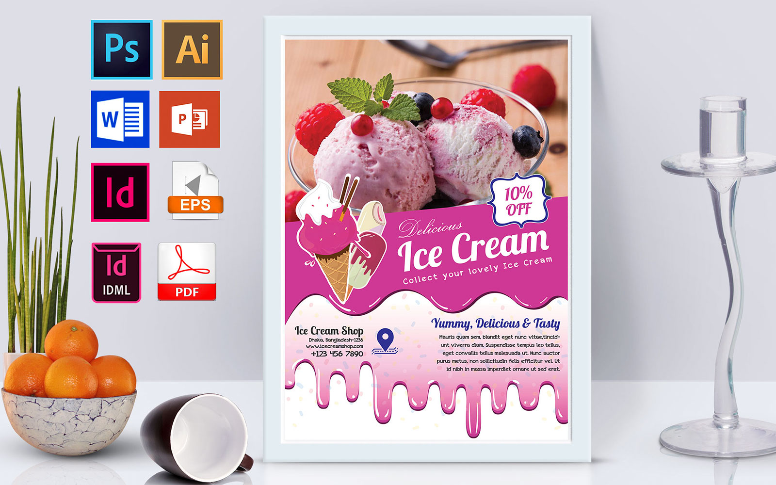Poster | Ice Cream Shop Vol-02 - Corporate Identity Template