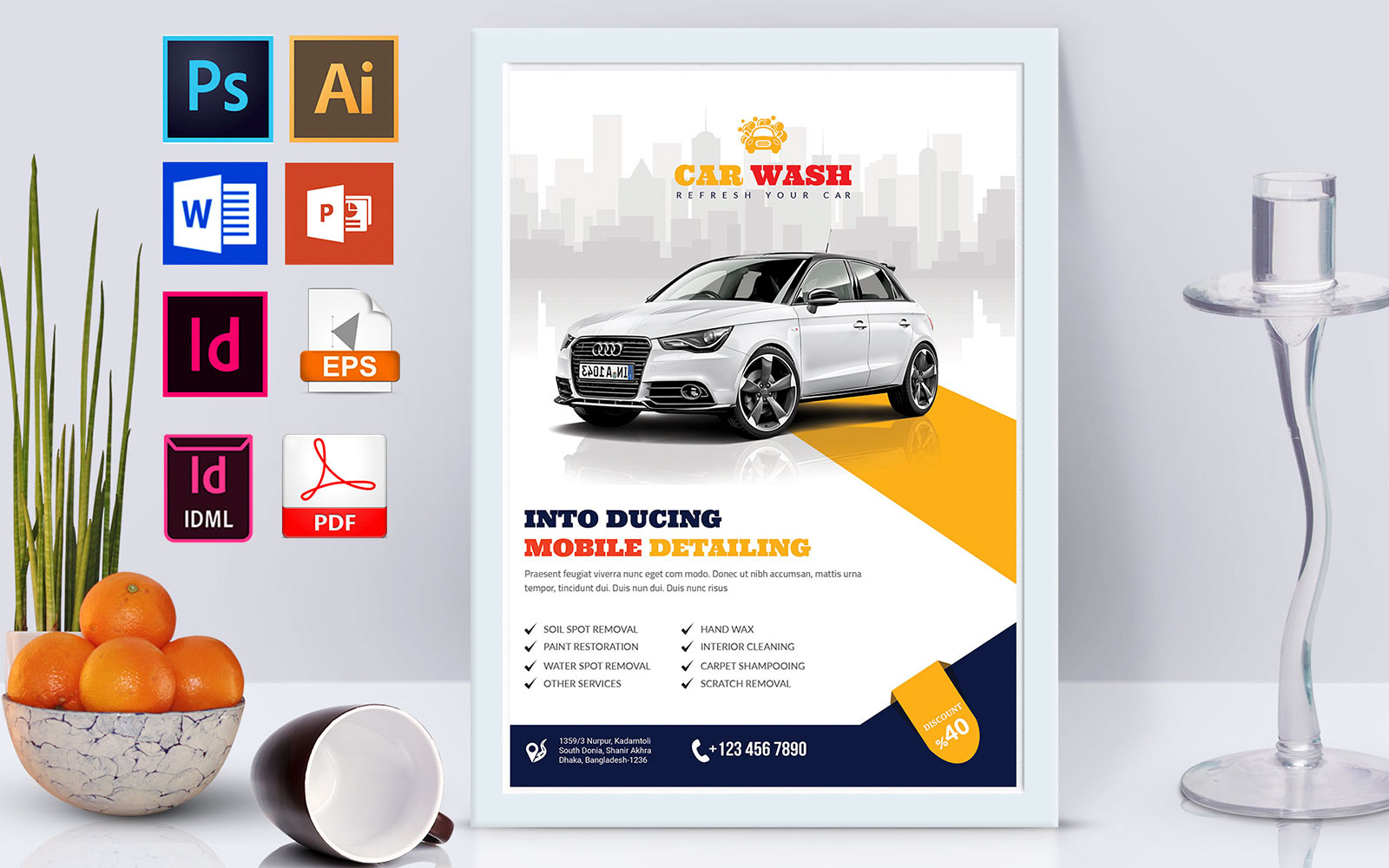 Poster | Car Wash Vol-06 - Corporate Identity Template
