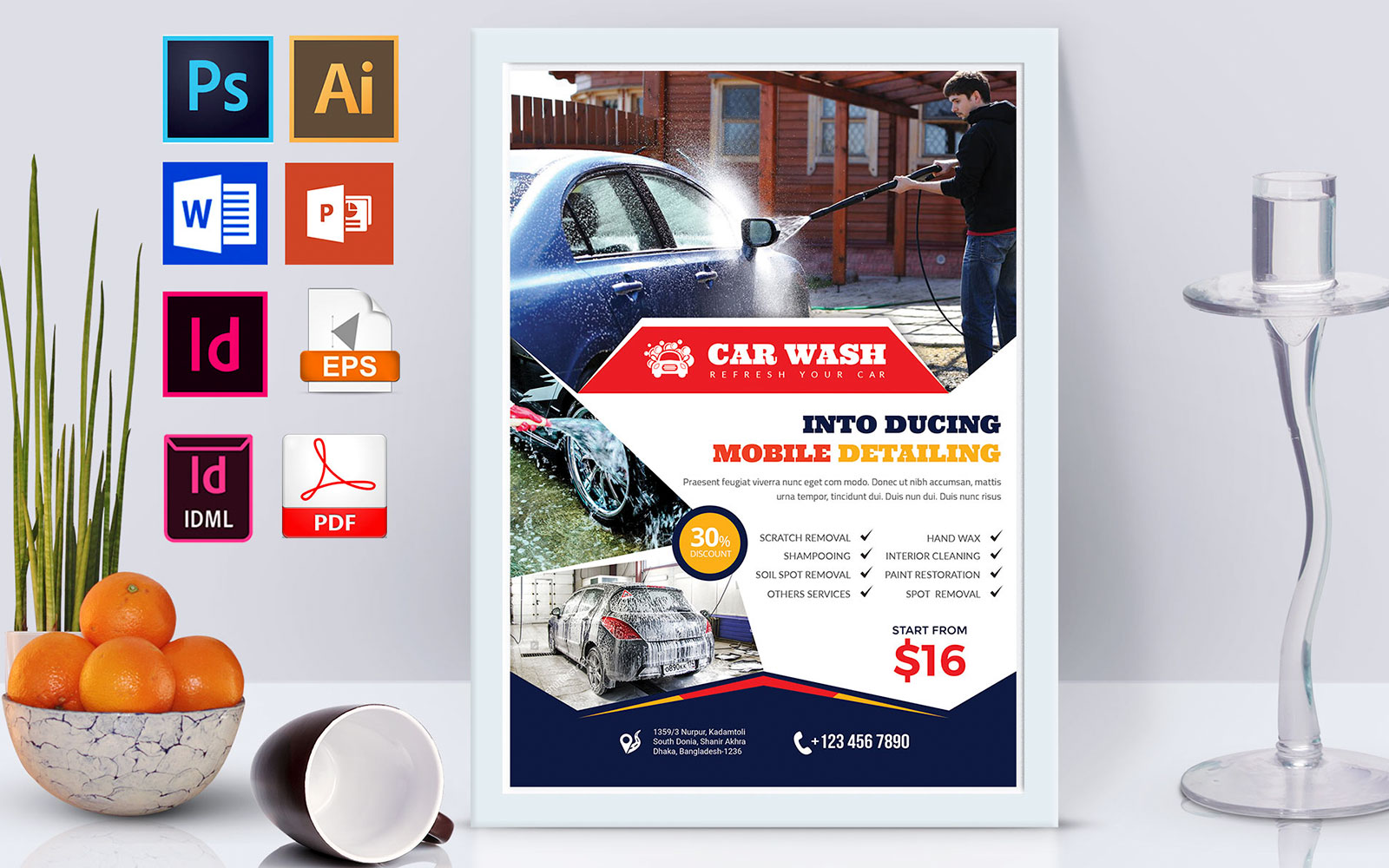 Poster | Car Wash Vol-08 - Corporate Identity Template