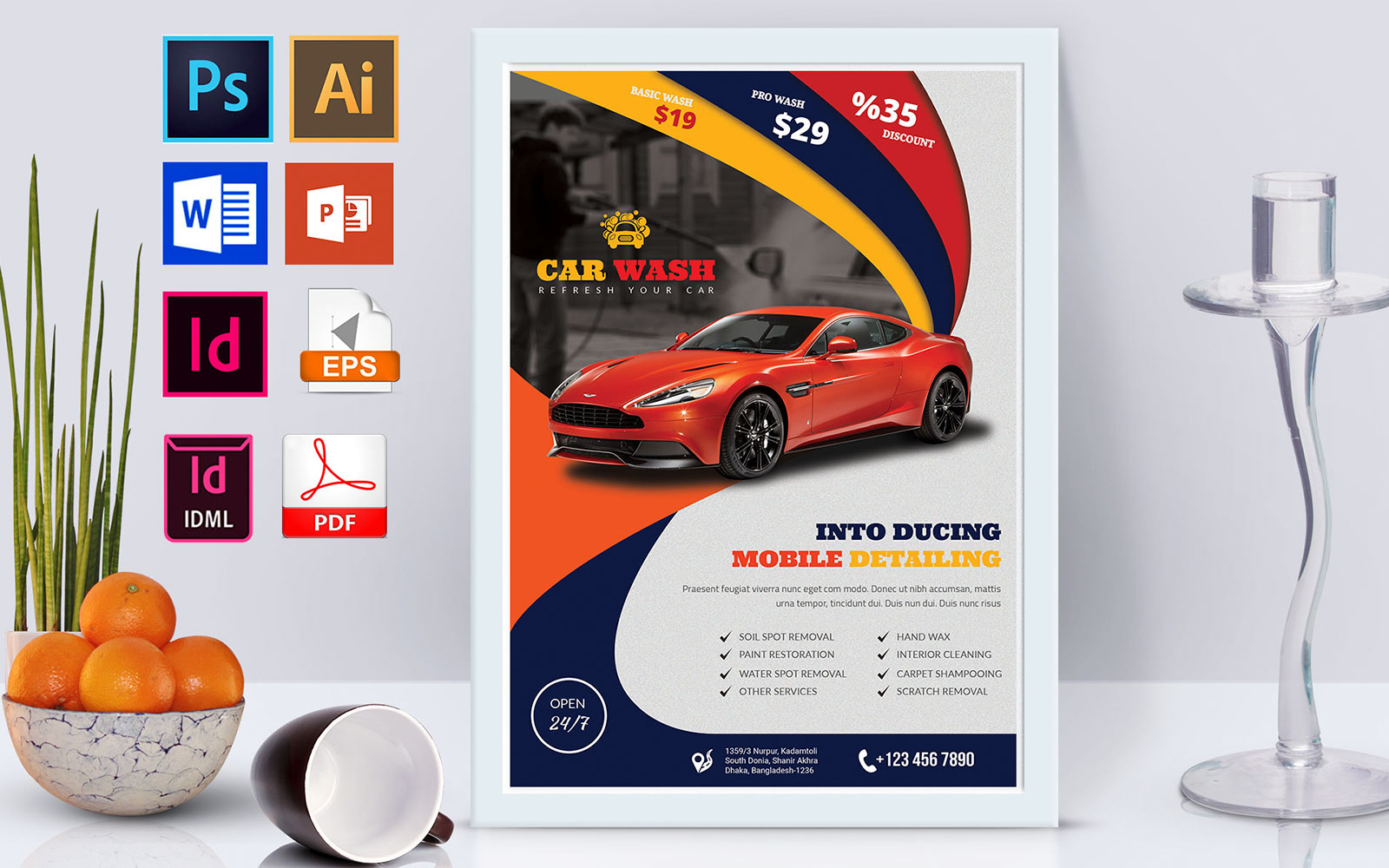 Poster | Car Wash Vol-02 - Corporate Identity Template