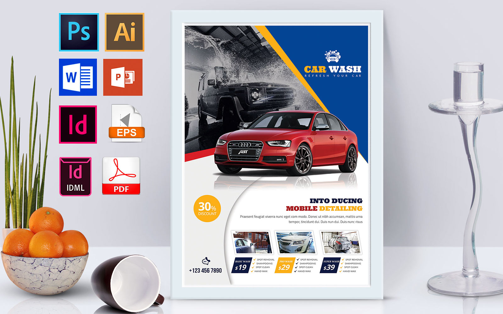 Poster | Car Wash Vol-04 - Corporate Identity Template