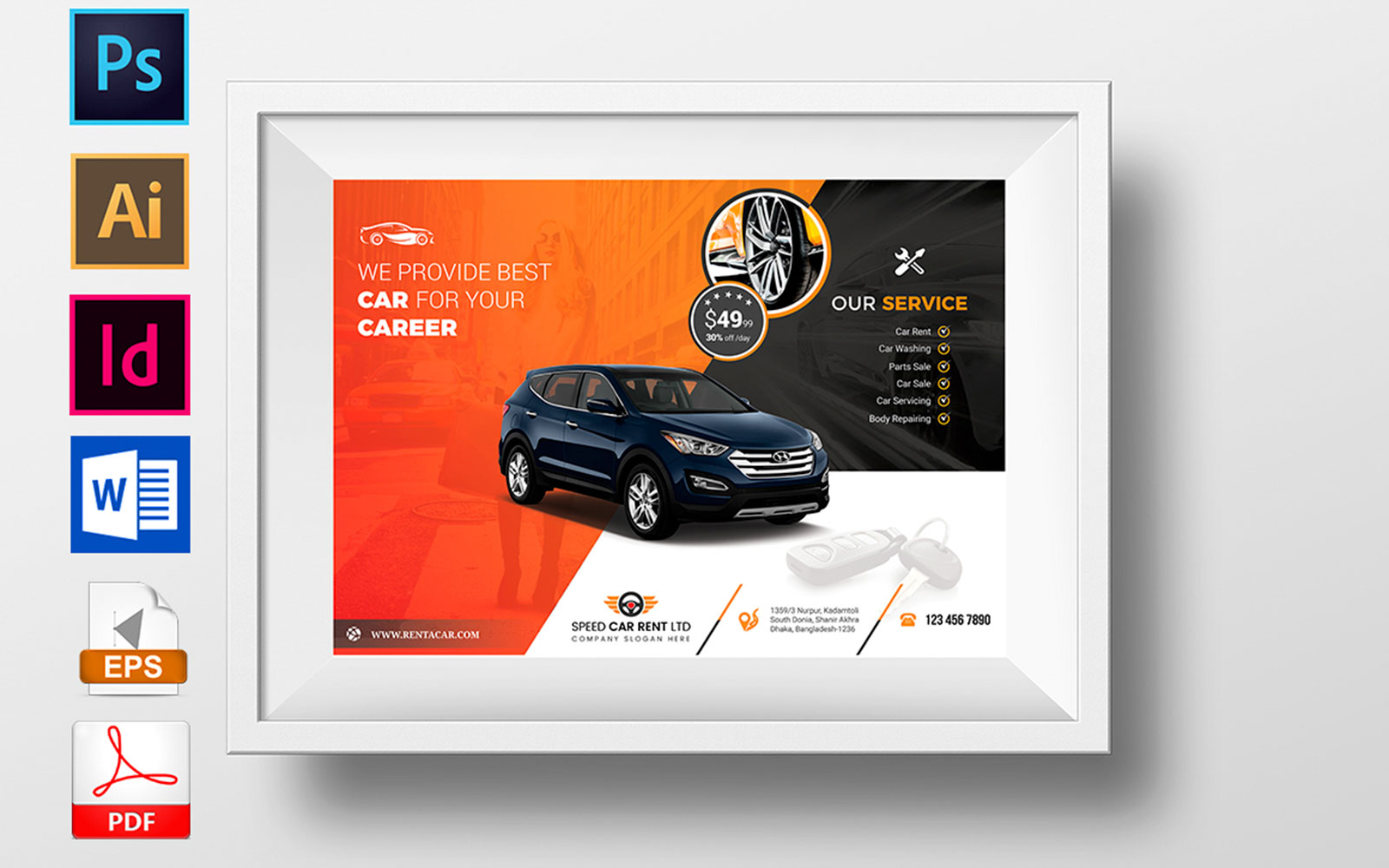 Poster | Rent A Car Vol-02 - Corporate Identity Template